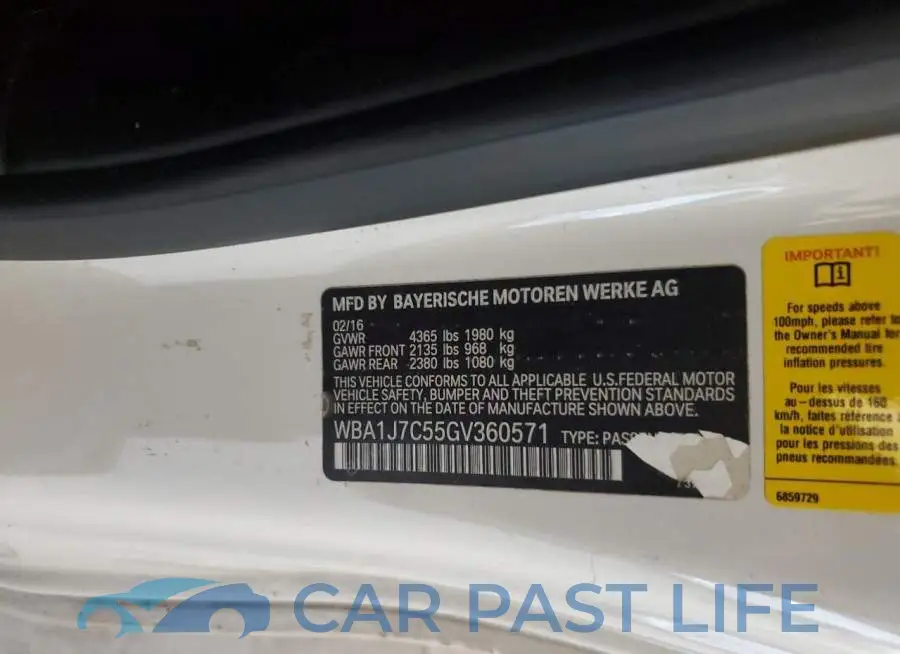 WBA1J7C55GV360571# 12