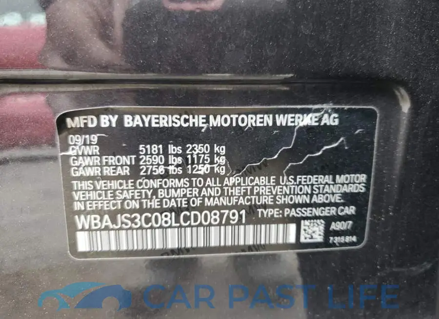 WBAJS3C08LCD08791# 12
