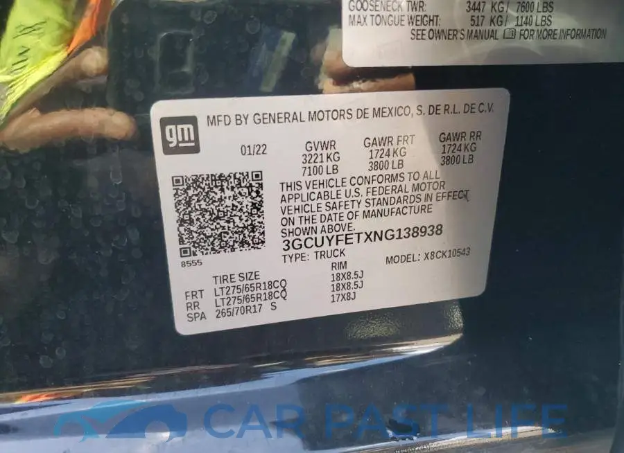 3GCUYFETXNG138938# 12