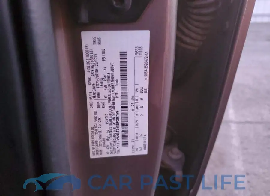 1FT7W2BT0KEF29759# 13