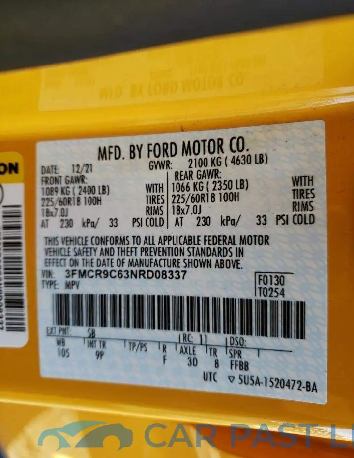 3FMCR9C63NRD08337# 13