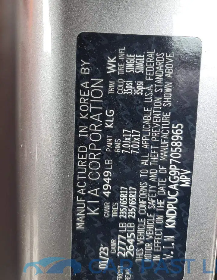 KNDPUCAG9P7058965# 13