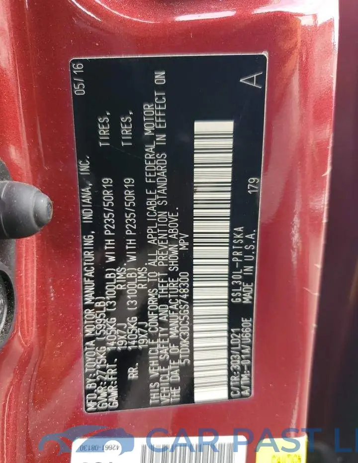 5TDXK3DC5GS748300# 14