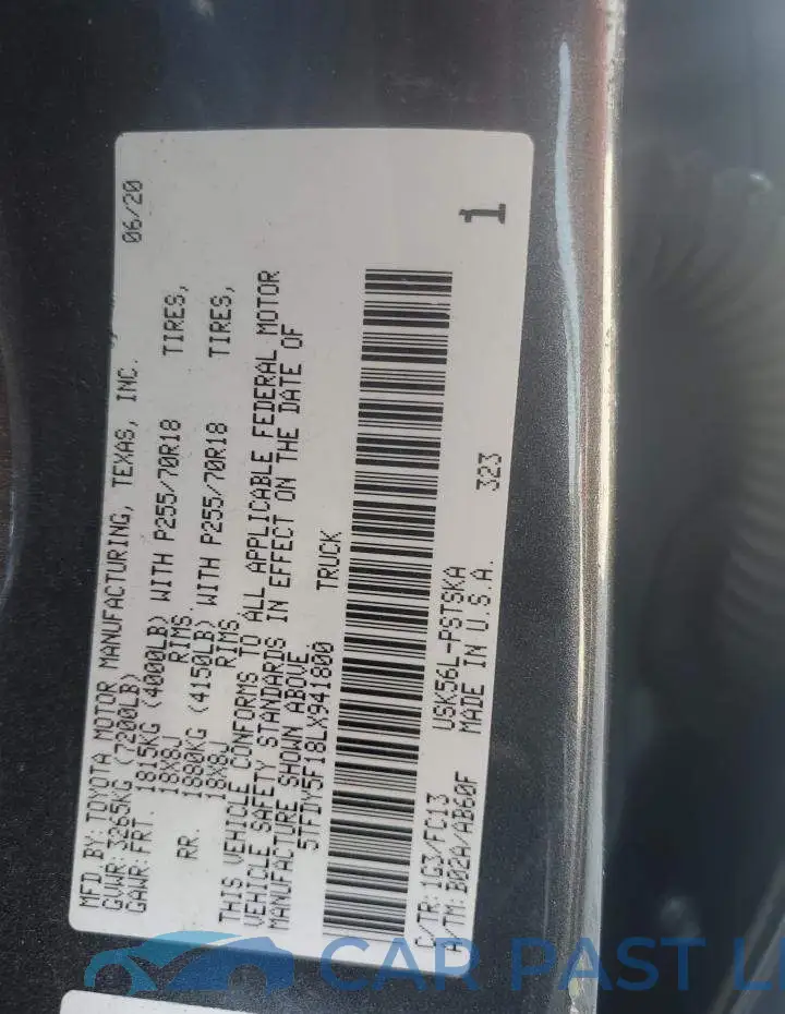 5TFDY5F18LX941800# 12