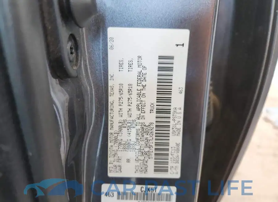 5TFEY5F17LX269278# 12