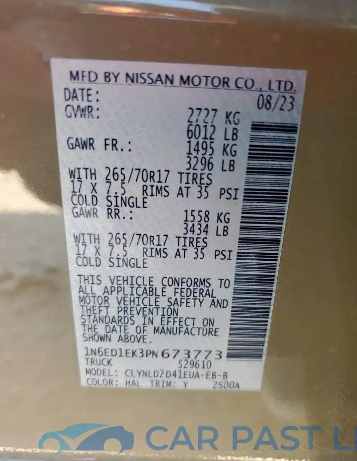 1N6ED1EK3PN673773# 12