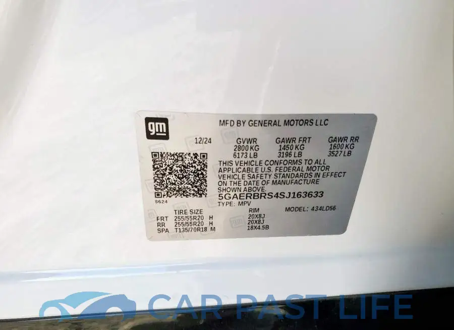 5GAERBRS4SJ163633# 13
