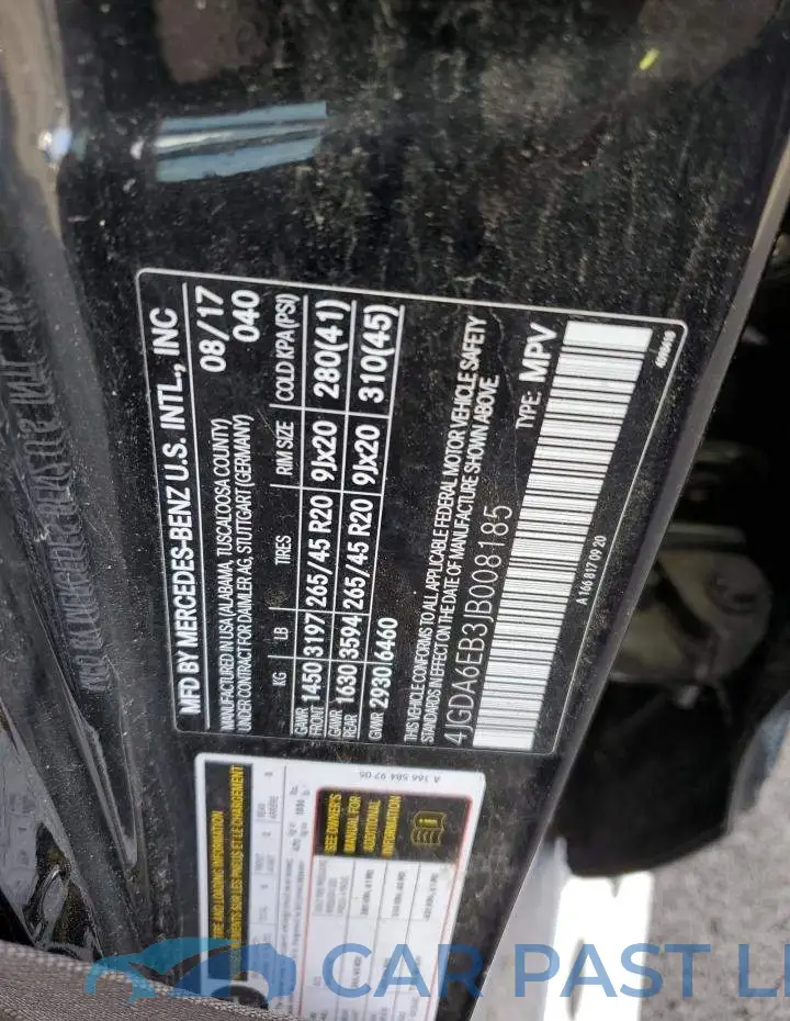 4JGDA6EB3JB008185# 14