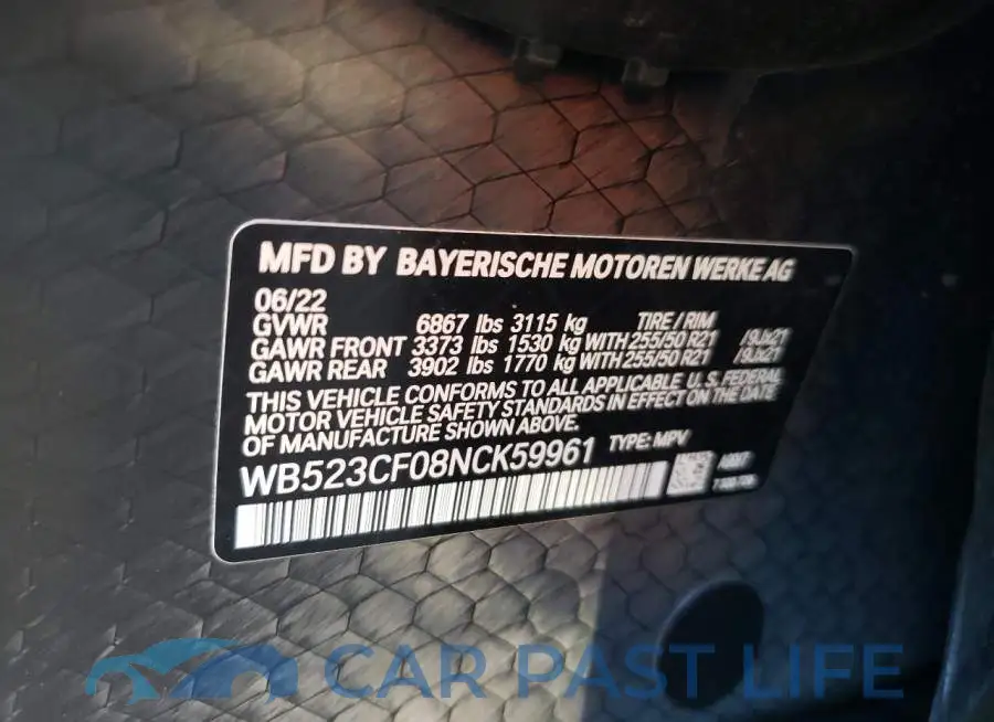 WB523CF08NCK59961# 13