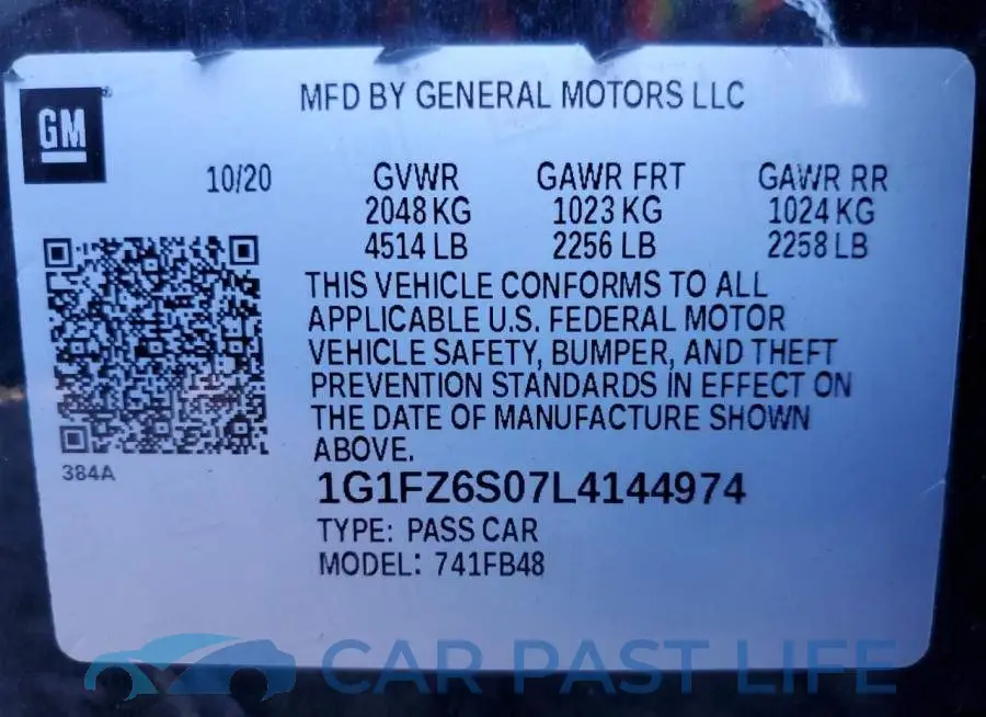 1G1FZ6S07L4144974# 13