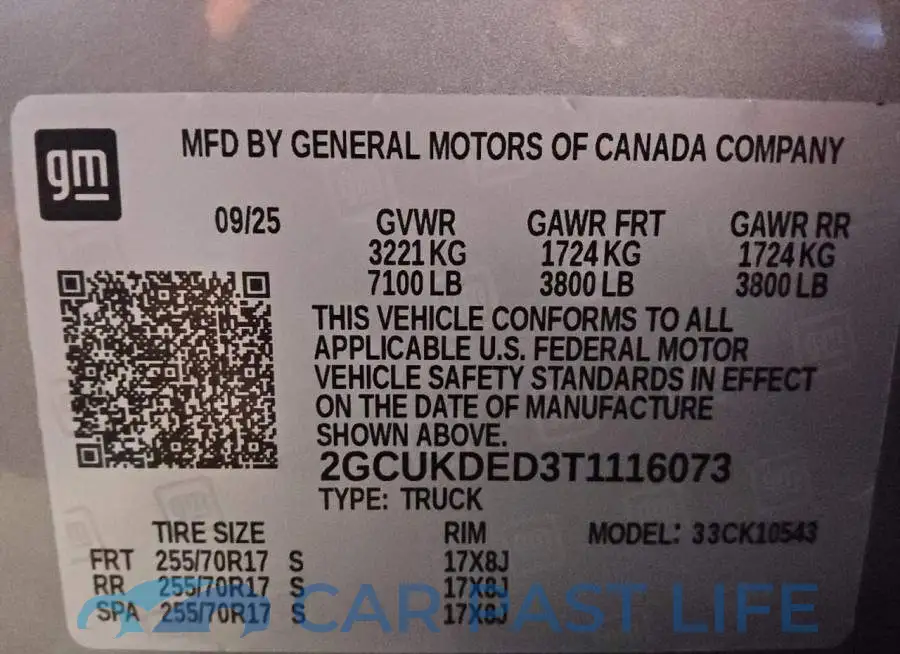 2GCUKDED3T1116073# 12