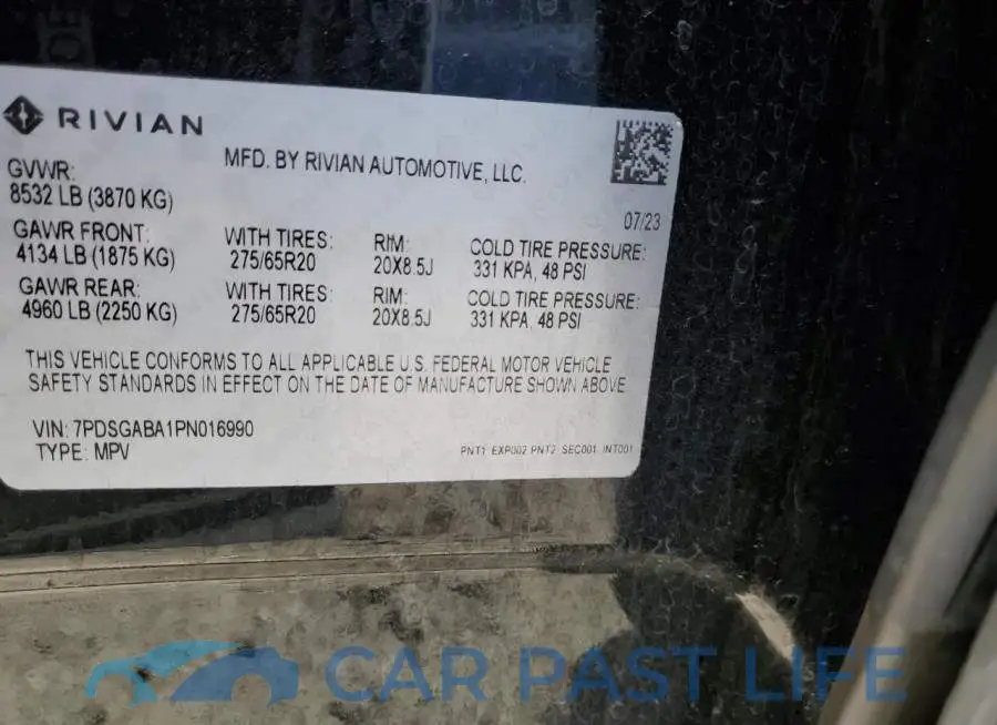 7PDSGABA1PN016990# 12