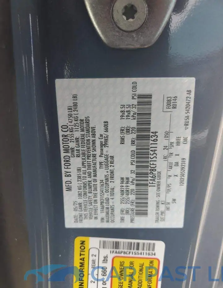 1FA6P8CF1S5411634# 12