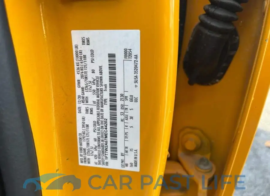 1FT7W2A67MEC44202# 10