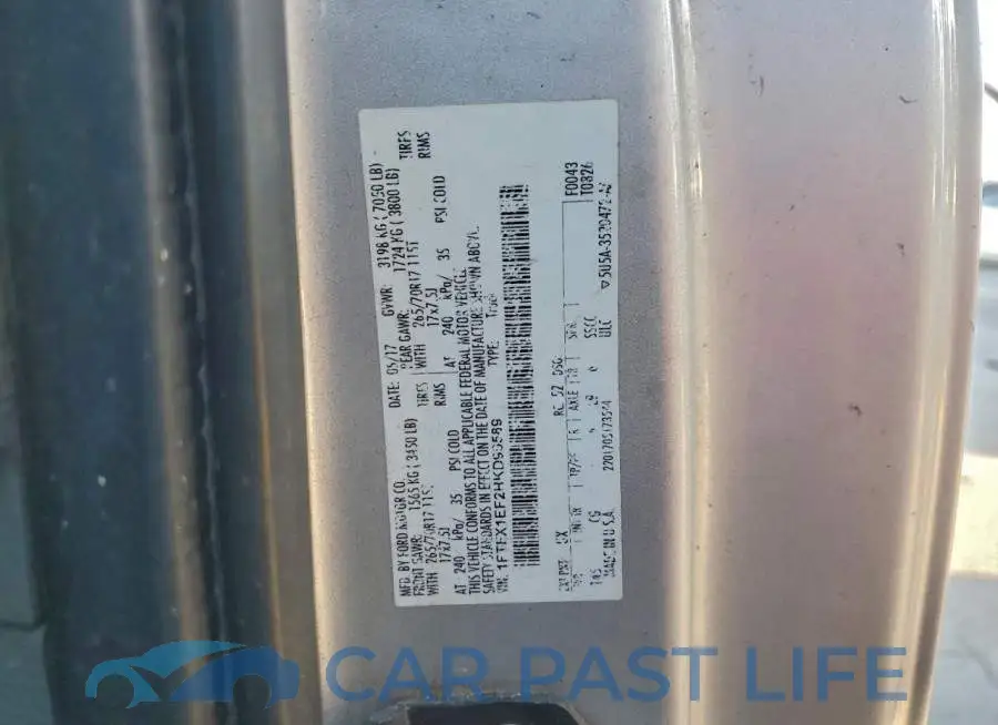 1FTFX1EF2HKD90589# 12