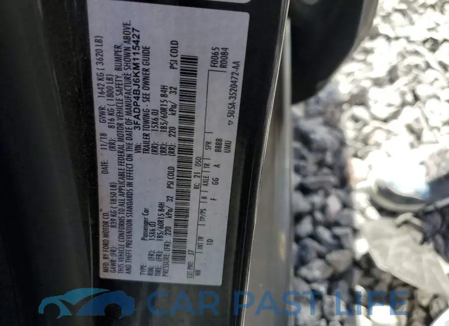 3FADP4BJ6KM115427# 12