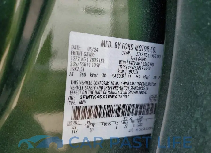 3FMTK4SX1RMA15007# 13