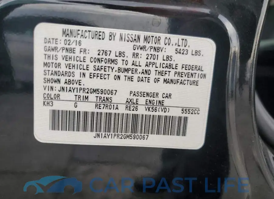 JN1AY1PR2GM590067# 12