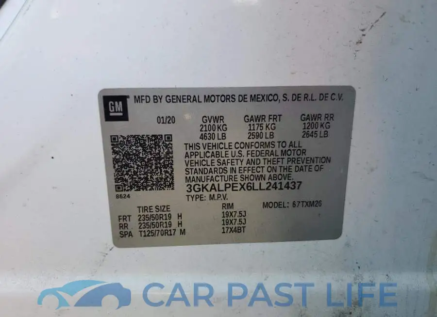 3GKALPEX6LL241437# 13