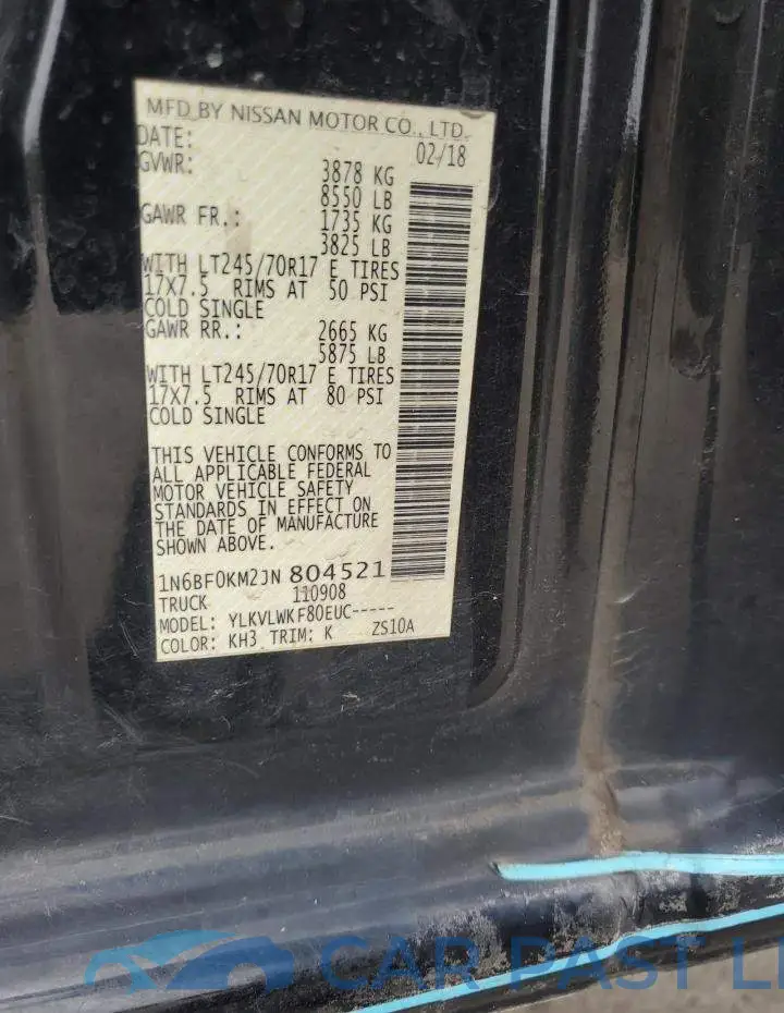 1N6BF0KM2JN804521# 12