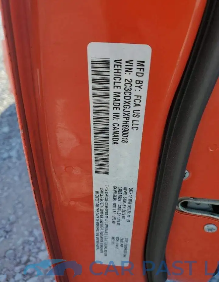 2C3CDXGJXPH690018# 12