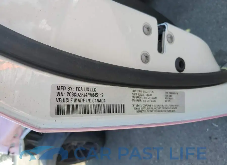 2C3CDZFJ4PH645119# 12