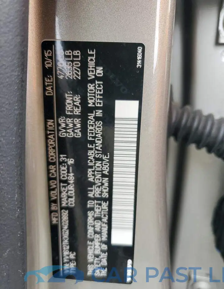 YV1612TKXG2402892# 12