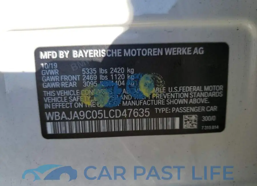WBAJA9C05LCD47635# 13