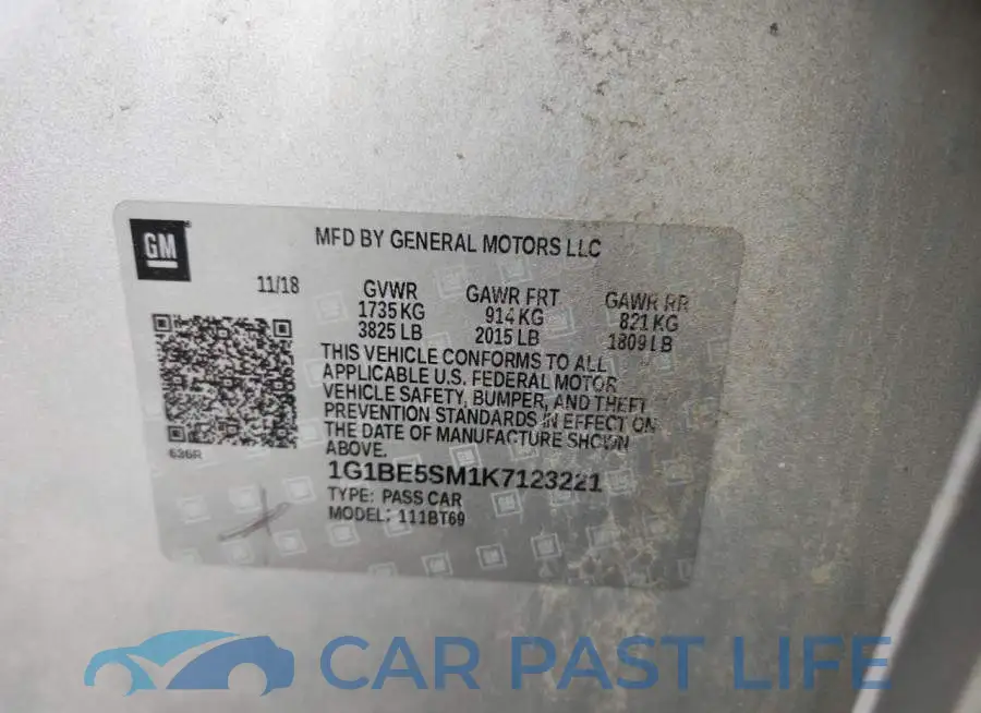 1G1BE5SM1K7123221# 13