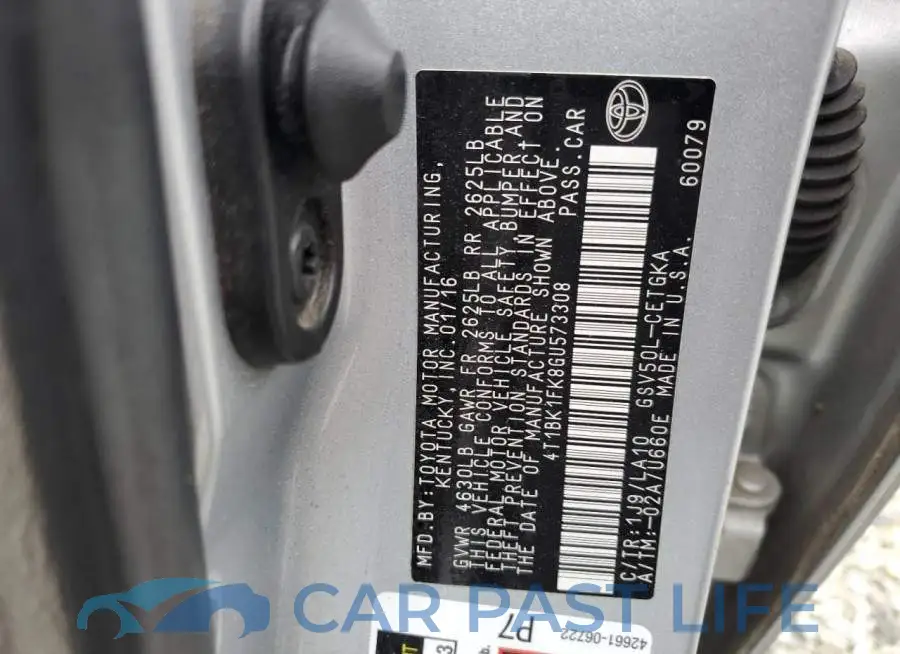 4T1BK1FK8GU573308# 12