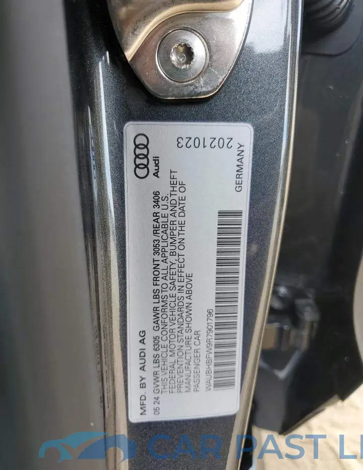 WAUBHBFW9R7901796# 12