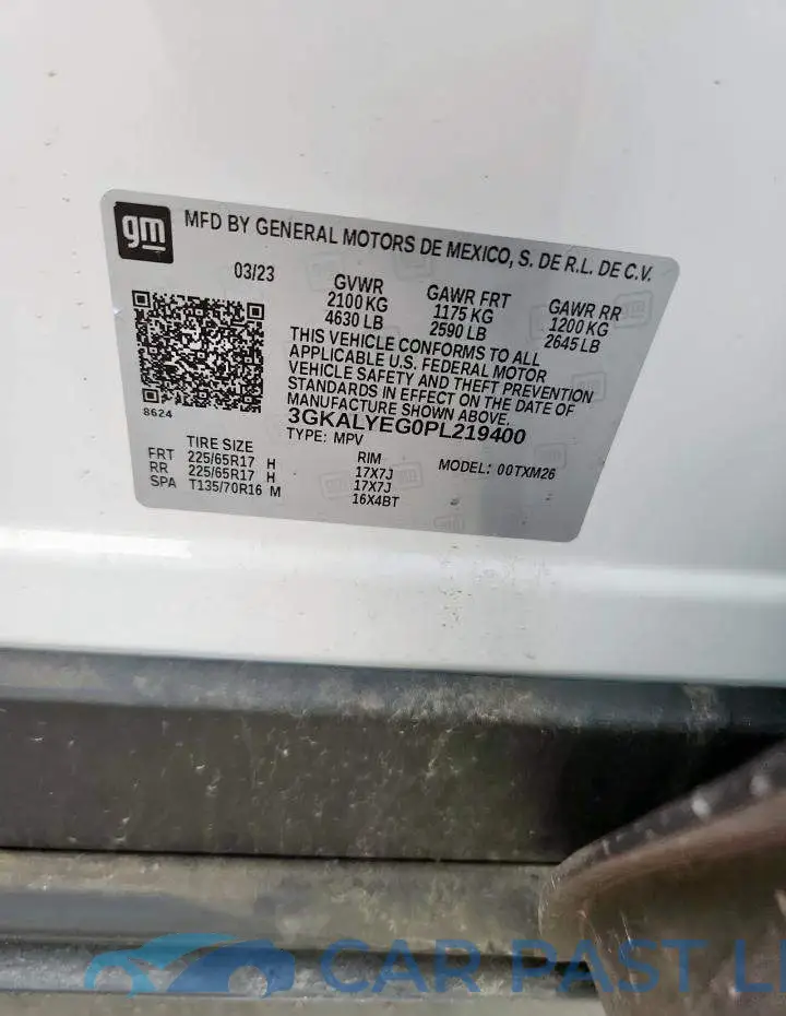 3GKALYEG0PL219400# 13