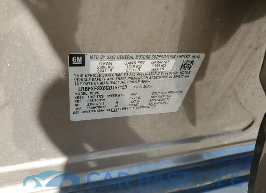 LRBFXFSX6GD167158# 13