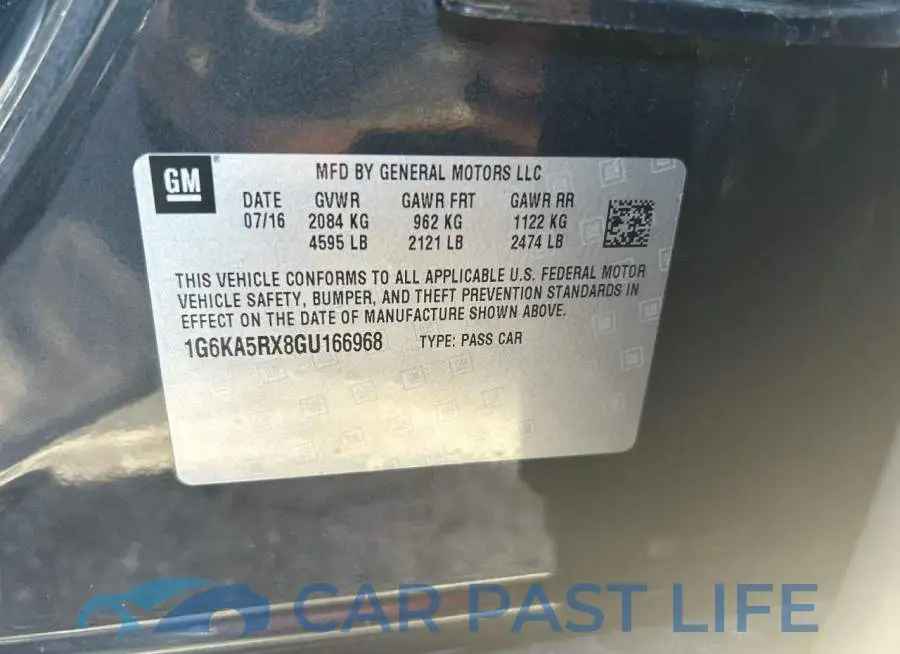1G6KA5RX8GU166968# 10