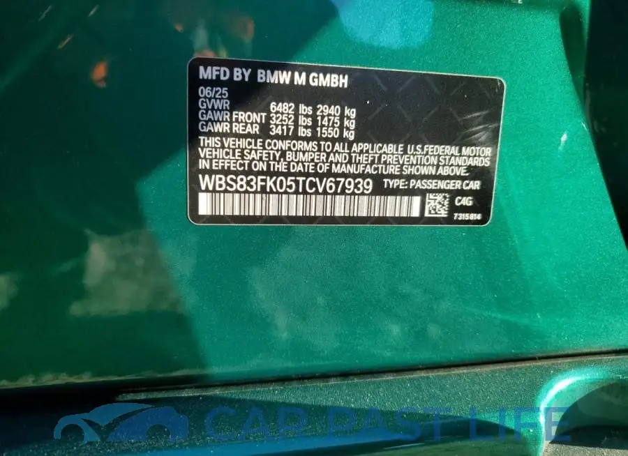 WBS83FK05TCV67939# 13