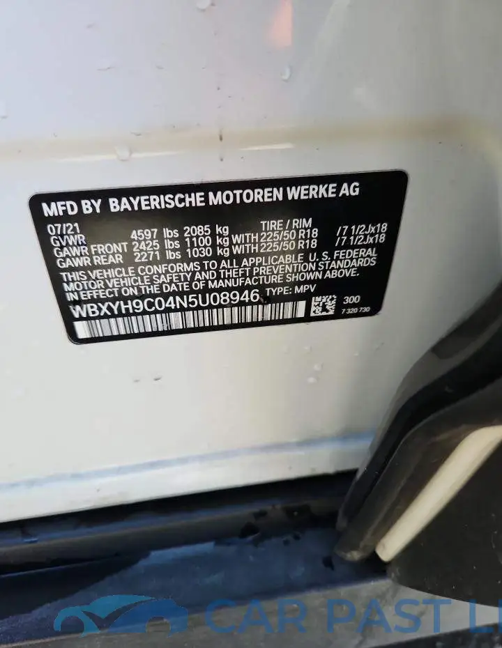WBXYH9C04N5U08946# 12