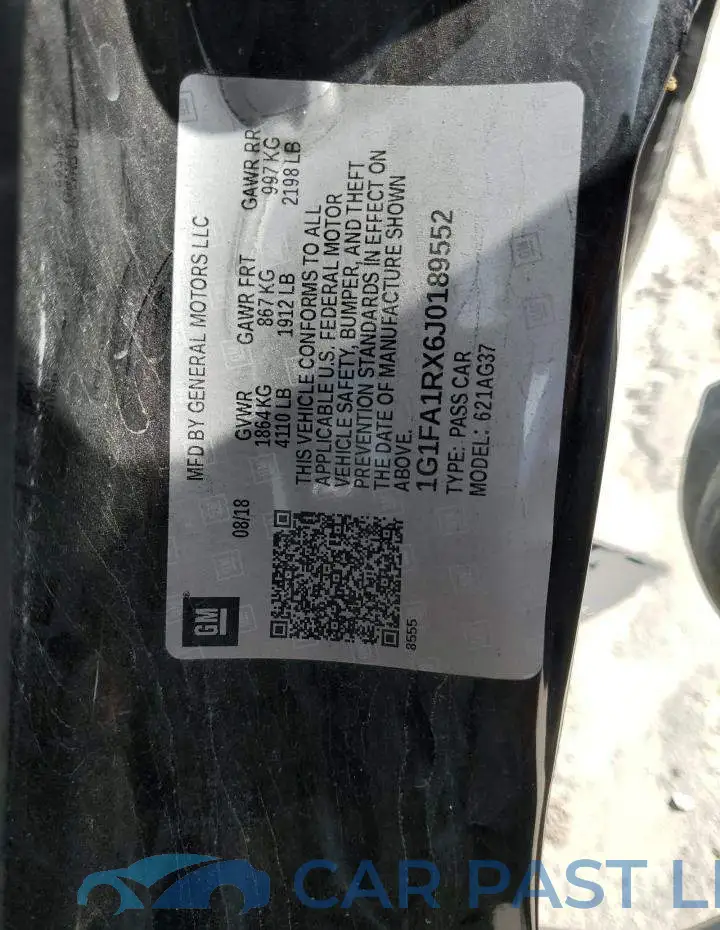 1G1FA1RX6J0189552# 12