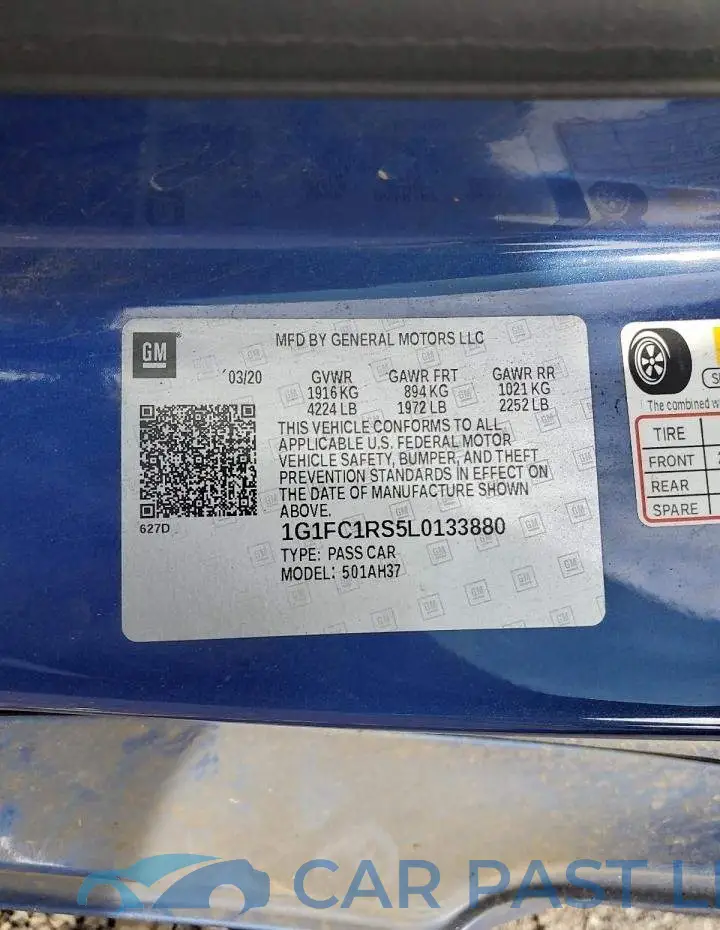 1G1FC1RS5L0133880# 12