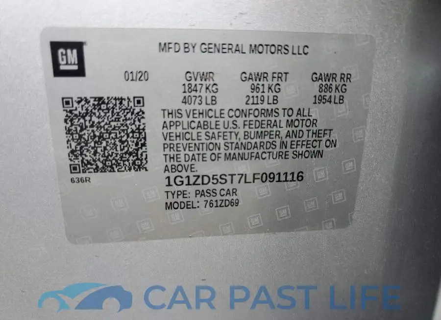1G1ZD5ST7LF091116# 13