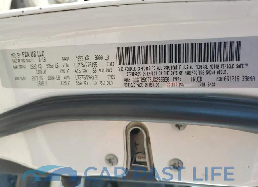 3C6TR5CT5JG295350# 12