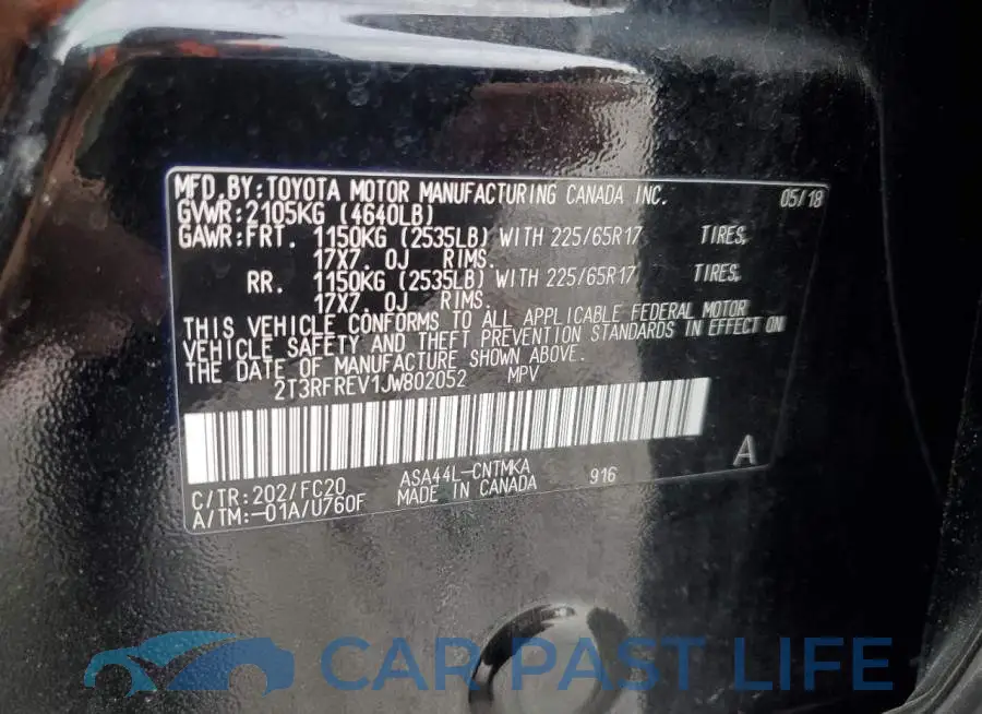 2T3RFREV1JW802052# 13