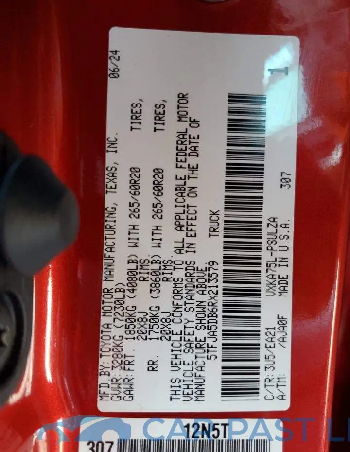 5TFJA5DB6RX213579# 12