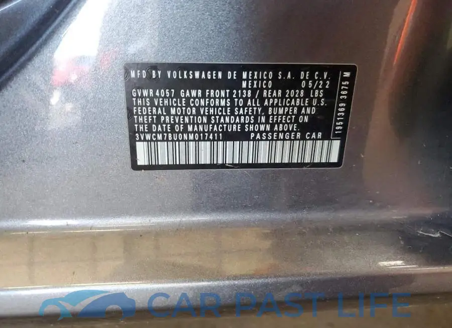 3VWCM7BU0NM017411# 12