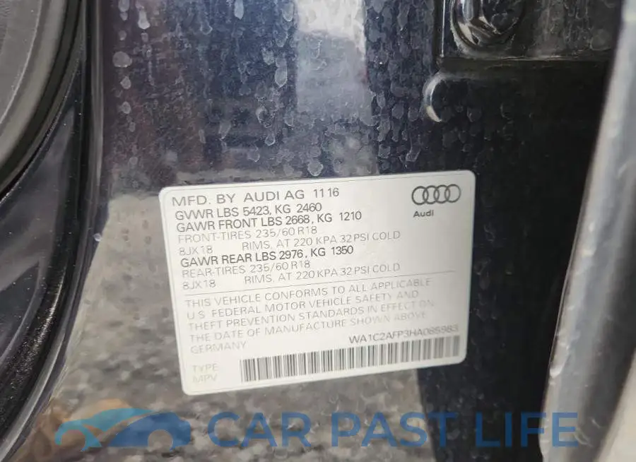 WA1C2AFP3HA085983# 12