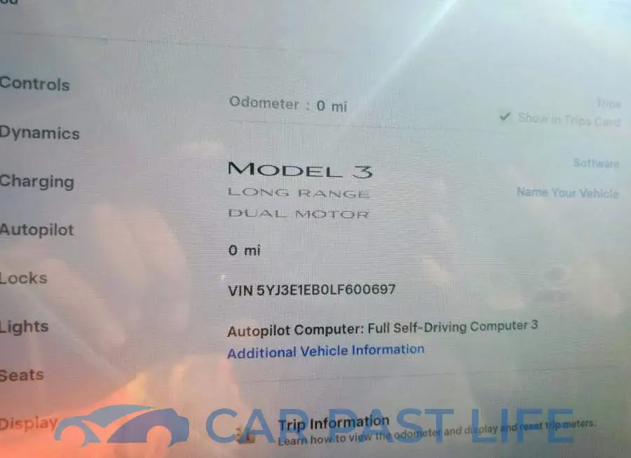 5YJ3E1EB0LF600697# 9