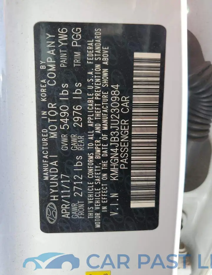 KMHGN4JB3JU230984# 13
