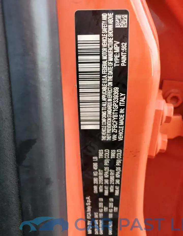 ZFBCFYBT1GP339369# 13