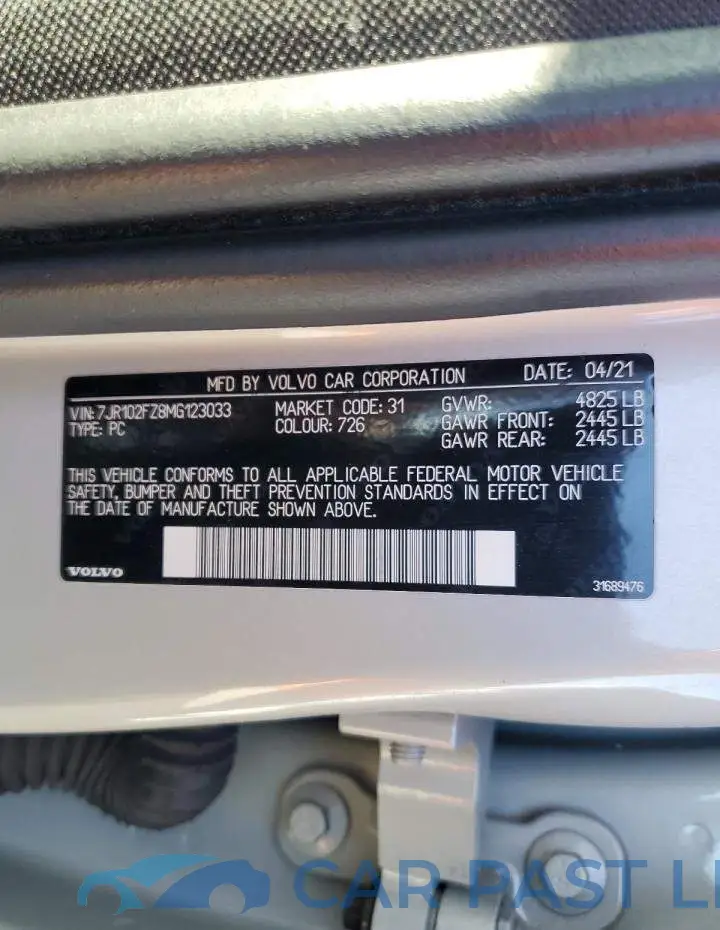 7JR102FZ8MG123033# 13