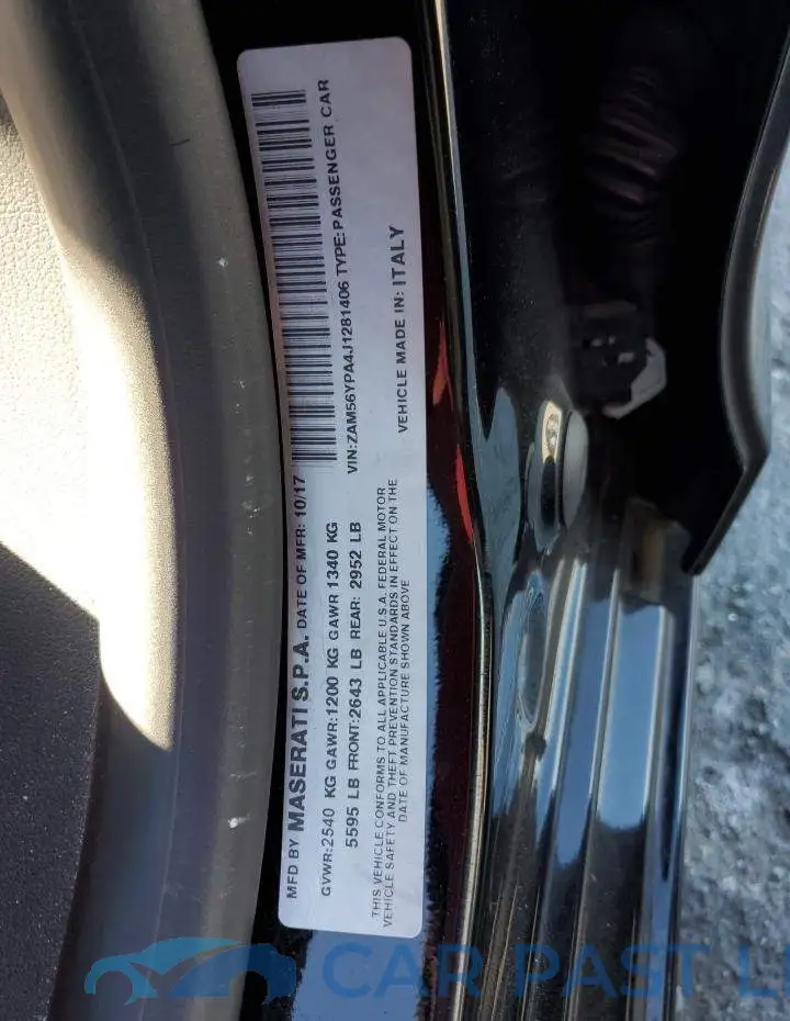 ZAM56YPA4J1281406# 12