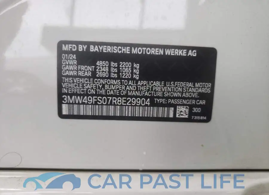 3MW49FS07R8E29904# 12